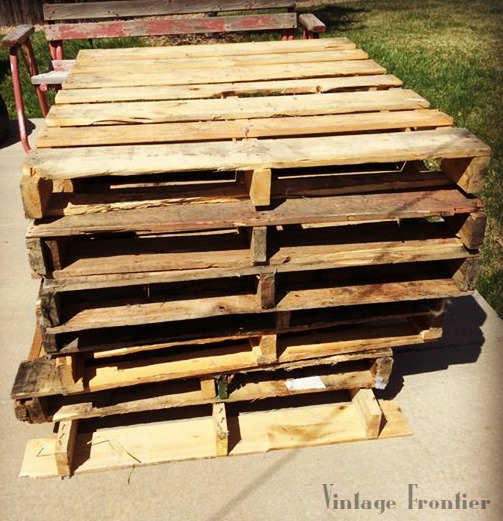 You can do just about anything with pallets, even patio furniture.