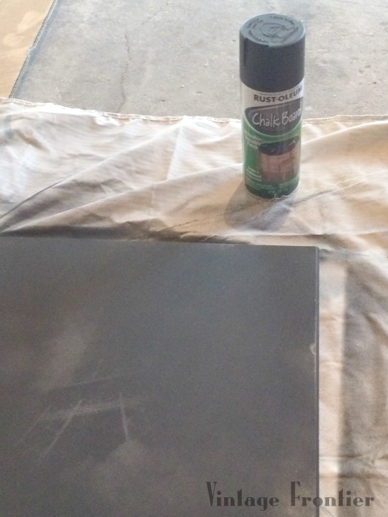 A little chalk paint and an old picture of the Eiffel Tower equals a great slate serving tray hack.