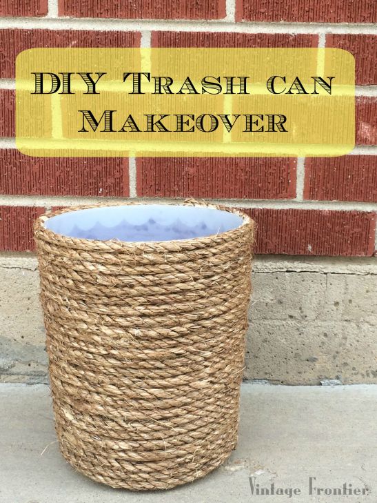 Finish up this project in an afternoon and take a bland trash can to the next level.