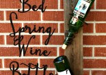 Create a rustic wine rack with nothing but old bed springs.